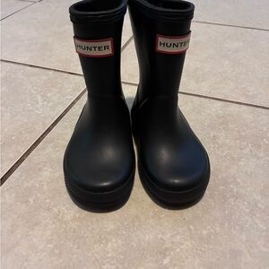 Hunter Kids First Classic Rain Boots - Black - Toddler Size 5 (No Insoles)